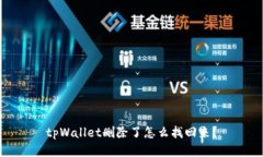 tpWallet删除了怎么找回来？