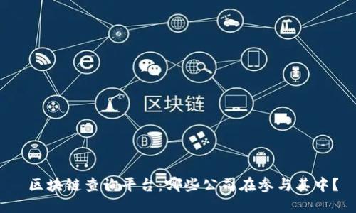  区块链查询平台：哪些公司在参与其中？